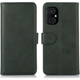 Mobigear Wallet POCO M5 Hülle Klapphülle Geldbörse - Grün
