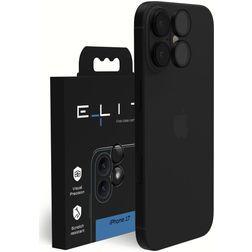Elite iPhone 17 Panzerglas Kameralinsenschutz - Hüllenfreundlich - Schwarz