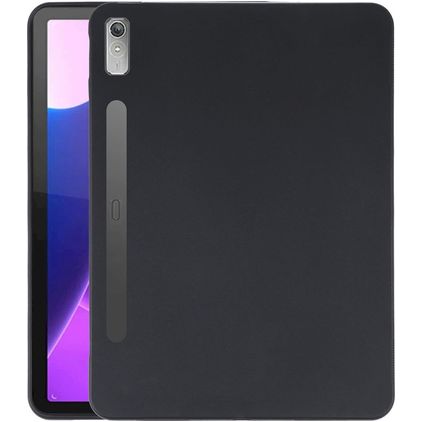 Mobigear Basics Dünne Lenovo Tab P11 Pro Gen 2 Hülle Flexibles TPU Backcover - Schwarz