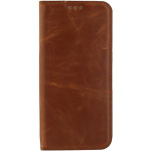 Mobilize Premium Gelly iPhone XS Hülle Klapphülle - Braun