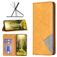 Mobigear Rhombus Slim Realme C31 Hülle Klapphülle - Cognac