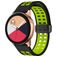 Mobigear Sport Plus Mag Silikon Smartwatch Armband Magnetverschluss - 22-mm-Universalanschluss - Schwarz / Grün