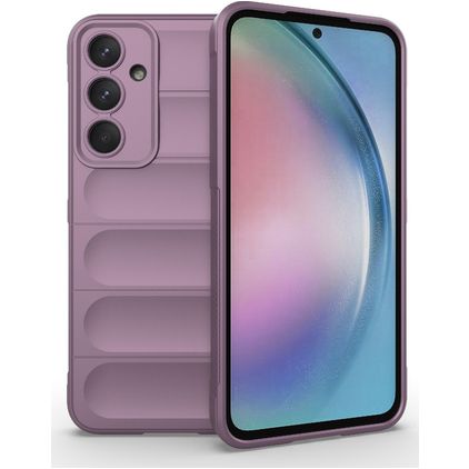 Mobigear Bumpy Samsung Galaxy A55 Hülle Flexibles TPU Backcover - Lila