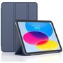 Mobigear Tri-Fold Gel iPad 11 (2025) Hülle TPU,Kunstleder Klapphülle - Dunkelblau