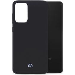 Mobilize Rubber Gelly Samsung Galaxy A72 Hülle Flexibles TPU Backcover - Matt Black