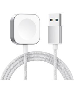 Mobigear USB-A Magnetic Ladegerät Apple Watch 1 Meter 3W 0.6A - Silber