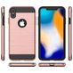 Mobigear Brushed Armor iPhone XR Hülle Hardcase Backcover Stoßfest - Roségold