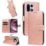 Mobigear Butterfly OnePlus 15 Hülle Klapphülle Geldbörse - Roségold