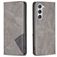Mobigear Rhombus Slim Samsung Galaxy S24 Hülle Klapphülle - Grau