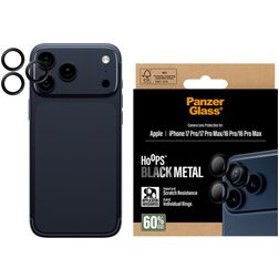 PanzerGlass Hoops iPhone 17 Pro Gehärtetes Glas Kameralinsen Schutz - Hüllenfreundlich - Schwarz