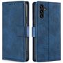Mobigear Croco Samsung Galaxy A04s Hülle Klapphülle Geldbörse - Blau