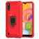 Mobigear Armor Ring Samsung Galaxy A01 Hülle Flexibles TPU Backcover Stoßfest mit Ringhalter - Rot