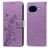 Mobigear Flowers Google Pixel 10a Hülle Klapphülle Geldbörse - Lila
