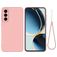 Mobigear Rubber Touch Samsung Galaxy A56 Silikon Hülle Backcover - Pink