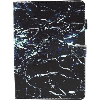 Mobigear Marble iPad 6 (2018) Hülle Klapphülle - Schwarz