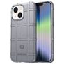 Mobigear Rugged Shield iPhone 14 Plus Hülle Flexibles TPU Backcover Stoßfest - Grau