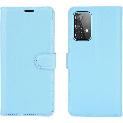Mobigear Classic Samsung Galaxy A52s 5G Hülle Klapphülle Geldbörse - Blau