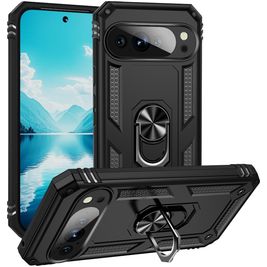 Mobigear Armor Ring Google Pixel 10 Pro XL Hülle Hardcase Backcover Stoßfest mit Ringhalter - Schwarz