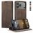 CaseMe 013 iPhone 17 Pro Max Hülle Klapphülle Geldbörse - Coffee