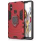 Mobigear Armor Ring Xiaomi Mi 8 SE Hülle Hardcase Backcover Stoßfest mit Ringhalter - Rot