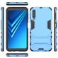 Mobigear Armor Stand Samsung Galaxy A7 (2018) Hülle Hardcase Backcover Stoßfest mit Ständer - Blau