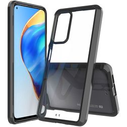 Mobigear Crystal Xiaomi Mi 10T Hülle Hardcase Backcover - Transparent / Schwarz