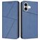 Mobigear Frosted Flip iPhone 17 Hülle Klapphülle Geldbörse - Blau