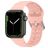 Mobigear Bumpy Silikon Apple Watch Armband Dornschließe - 49/46/45/44 mm - Pink
