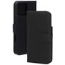 Mobiparts Wallet iPhone 16 Pro Max MagSafe Hülle Echtes Leder Klapphülle Geldbörse - Schwarz