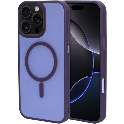 Mobiparts Hardcover iPhone 16 Pro Max MagSafe Hülle Hardcase Backcover - Satin Purple
