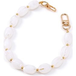 Mobigear Kunststoff Pebble Verstellbare Universal-Handykette - Milky White