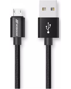 Mobigear USB-A auf Micro USB Kabel 1 m - Schwarz