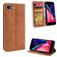 Mobigear Sensation iPhone SE (2020) Klapphülle Portemonnaie - Cognac
