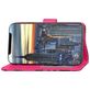 Mobigear Leopard iPhone XS Hülle Klapphülle Geldbörse - Pink