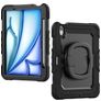 Mobilize Rotating Defender iPad Air 11 Zoll (2024) Hülle Kunststoff,Silikon Backcover + Schulterträger + Ständer - Schwarz