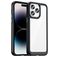 Mobigear Crystal iPhone 14 Pro Max Hülle Hardcase Backcover - Transparent / Schwarz