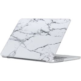 Mobigear Marble MacBook Air 15 Zoll (2023-2025) Hardcase Hülle MacBook Case - Weiß - Model A2941 / A3114 / A3241