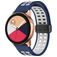 Mobigear Sport Plus Mag Silikon Smartwatch Armband Magnetverschluss - 20-mm-Universalanschluss - Weiß / Dunkelblau