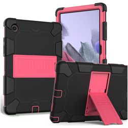 Mobigear ShieldStand Samsung Galaxy Tab A8 10.5 (2021) Hülle Kunststoff,Silikon Backcover + Ständer - Schwarz / Rot
