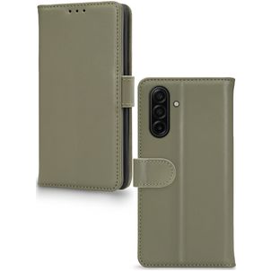 Mobilize Premium Gelly Samsung Galaxy A26 Hülle Klapphülle Geldbörse - Grün