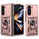 Mobigear Armor Ring Cam Slide Samsung Galaxy Z Fold 7 Hülle Hardcase Backcover Stoßfest mit Ringhalter und Kamera Slider - Roségold