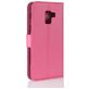 Mobigear Classic Samsung Galaxy A8 (2018) Hülle Klapphülle Geldbörse - Magenta