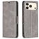 Mobigear Excellent iPhone 17 Pro Max Hülle Klapphülle Geldbörse - Grau