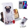 Mobigear Design iPhone 12 Pro Hülle Klapphülle Geldbörse - Hund