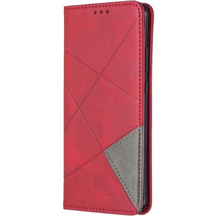 Mobigear Rhombus Slim Huawei P40 Pro Klapphülle - Rot