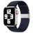 Mobigear Braided Nylon Apple Watch Armband Klappschließe - 42/41/40/38 mm - Charcoal