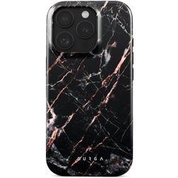 Burga Tough iPhone 16 Pro Hülle Hardcase Backcover Stoßfest - Rose Gold Marble