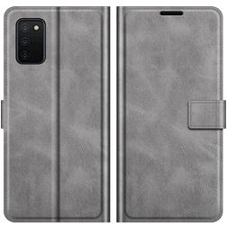 Mobigear Wallet Samsung Galaxy A03s Hülle Klapphülle Geldbörse - Grau
