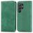 Mobigear Retro Slim Samsung Galaxy S25 Ultra Hülle Klapphülle Geldbörse - Grün