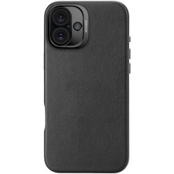 Decoded iPhone 16 Plus MagSafe Hülle Echtes Leder Backcover - Schwarz